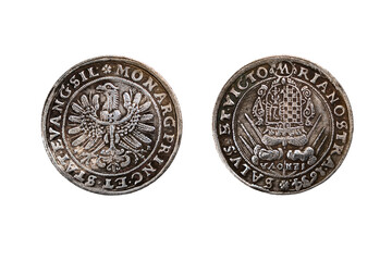 Polish historical old coin of the middle ages