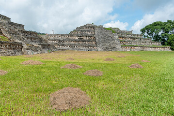 Antiguas ruinas totonacas de Yohualichán en México