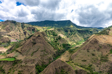 nature in the mountain landscape of Colombia