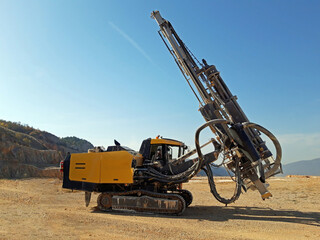 Stone mining quarry drilling sampling machine