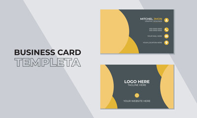 Modern Business Card, Business Card Template, Business Card, Business Card Design, Creative   Business Card Design, Double-sided creative business card template.