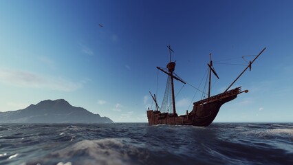 Spanish ship at sea © MICHAEL KUK