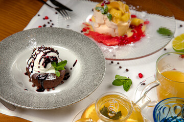 restaurant, beautiful dish, delicious cuisine, beautiful dessert