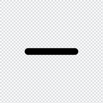 Minus, remove, subtract filled icon in transparent background, basic app and web UI bold line icon, EPS10