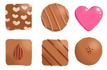 手描きのチョコレートのイラスト