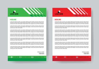 Business letterhead template design