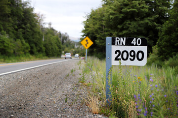 Fototapeta premium Signpost for National Route 40, also known as RN40 or 