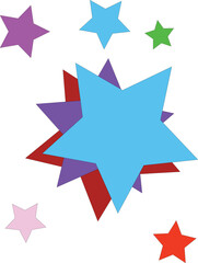 star & star illustrate for kids