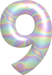3D Holographic number 9