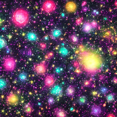 Obraz na płótnie Canvas Neon Galaxy 