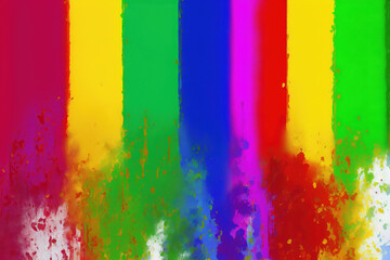 Gay Pride Flagge, die unten in Farbe verschmilzt