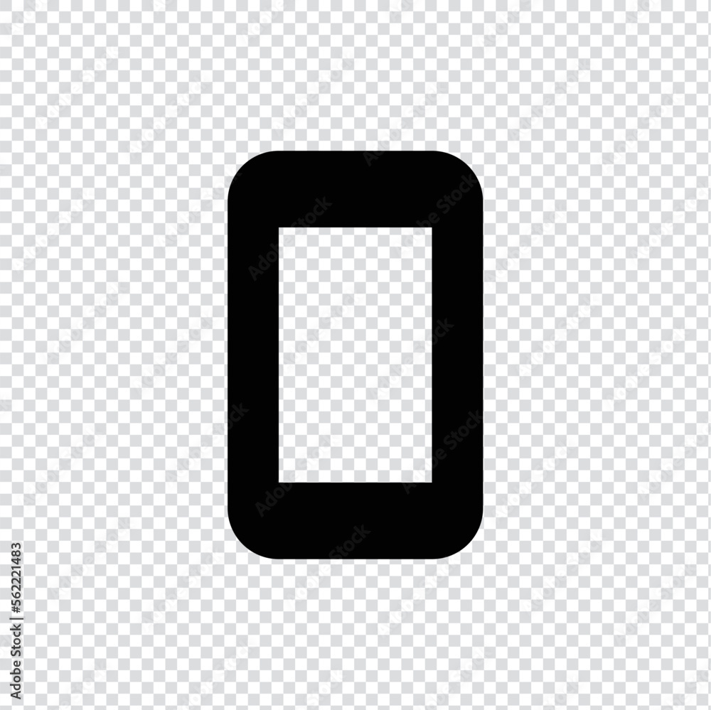 Poster smartphone, phone, mobile outline icon in transparent background, basic app and web ui bold line ico