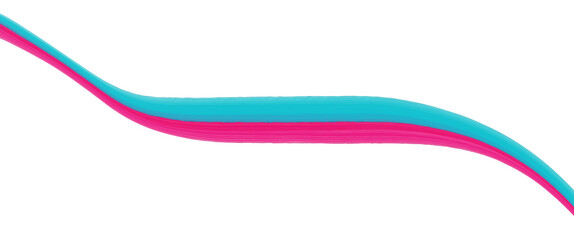 Colorful abstrasct curve with hand painted water color technique, magenta and blue, wave, up and down, soft, half contrast, transparent background, png, design, brush layer, unique wallpaper