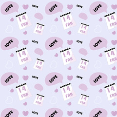 seamless pattern with hearts