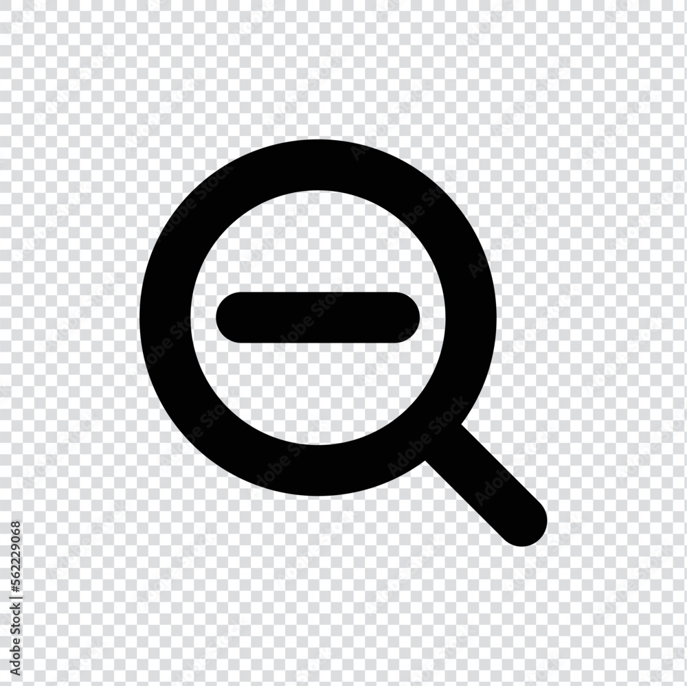 Aufkleber zoom out outline icon in transparent background, basic app and web ui bold line icon, eps10