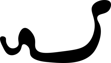 Fototapeta premium worm design illustration isolated on transparent background 