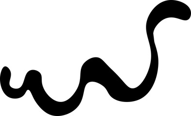 worm design illustration isolated on transparent background 