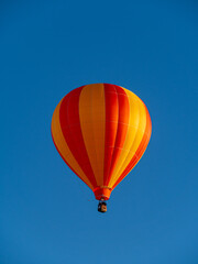 Hot air balloons rising