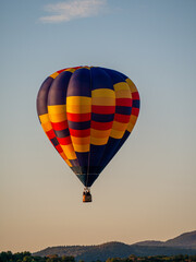 Hot air balloons rising