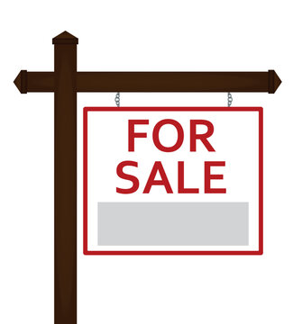 Sign for sale  notice. vector illustration