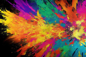 Abstract Wallpaper Grunge exploding Colors