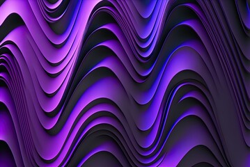 a rippling abstract background of the modern kind. Copy space in purple and blue wallpaper. Generative AI