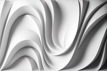 Layers of white, wavy fabric that looks quite modern. Explanatory Notes on a Vague History. Generative AI