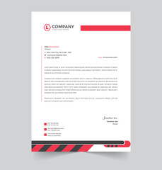 Professional business letterhead template design