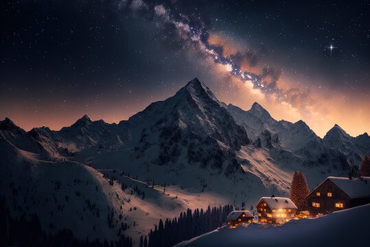 It was a magnificent night in the Alps Generative AI