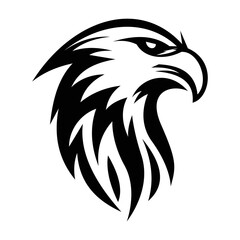 Eagle silhouette logo symbol design illustration. Clean logo mark design. Illustration for personal or commercial business branding.
