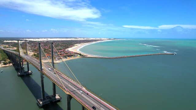 Natal  Capital do Rio grande do Norte,  vista a&eacute;rea da Ponte Newton Navarro