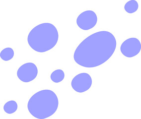 Hand drown colorful spot flat icon