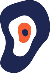 Hand drawn abstract doodle flat icon