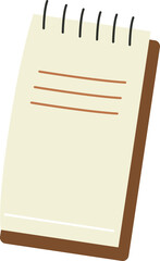 Diary and notebook flat icon
