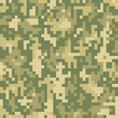 Camouflage military pixel