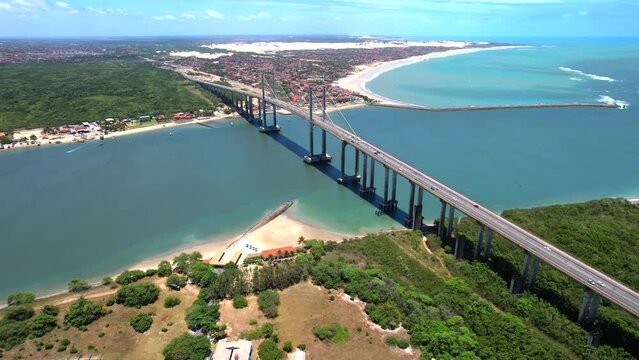 Natal  Capital do Rio grande do Norte,  vista a&eacute;rea da Ponte Newton Navarro