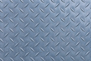 Weathered aluminum diamond plate texture. 