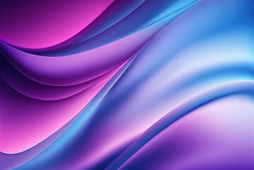 Abstract of Flowing Line in blue and purple background wallpaper gradient Generative AI