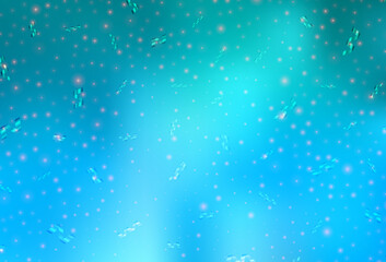 Light BLUE vector pattern in Christmas style.