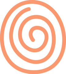 Abstract african ethnic ornament flat icon