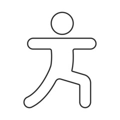 Health lifestyle vector icon. Line sign for mobile concept and web design. Symbol, logo illustration. Vector graphics