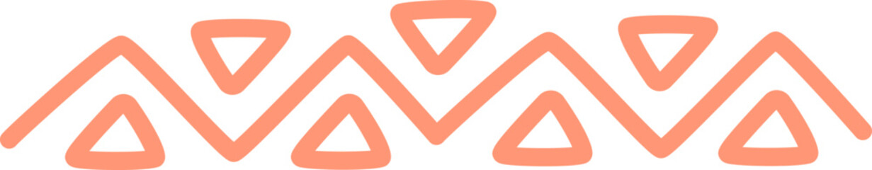 Abstract african ethnic ornament flat icon