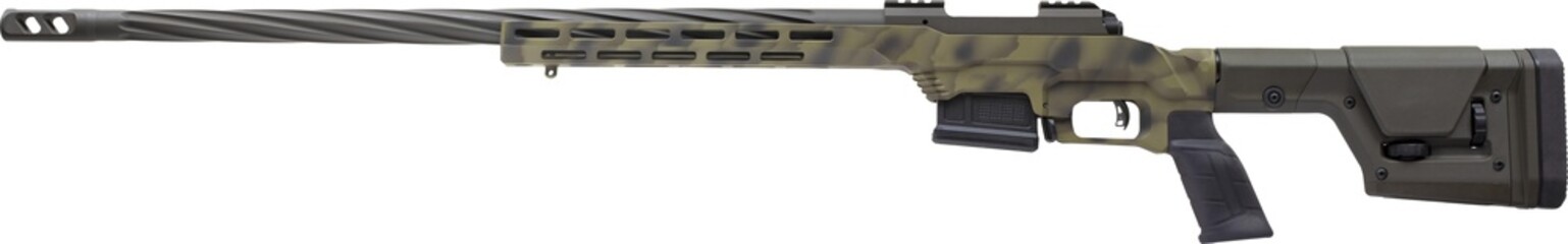 Fluted barrel on a bolt action rifle