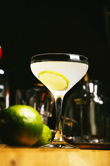 Daiquiri cocktail boozy refreshing drink in a bar