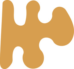 Winding abstract shape illustration