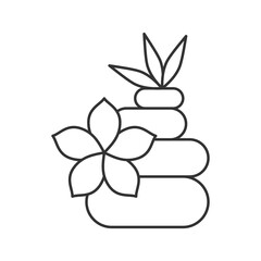 Obraz na płótnie Canvas Wellness vector icon. Line sign for mobile concept and web design. Symbol, logo illustration. Vector graphics