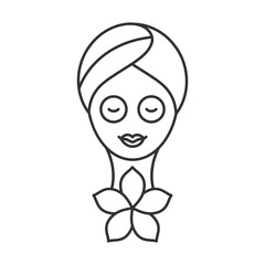 Relaxation vector icon. Line sign for mobile concept and web design. Symbol, logo illustration. Vector graphics