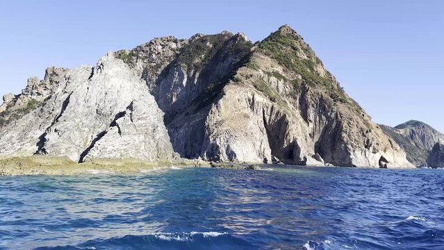 Motorboat tour of a small island