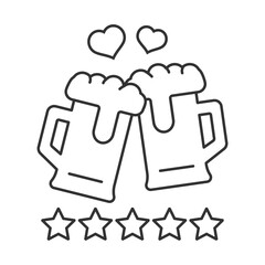 Luxury lifestyle vector icon. Line sign for mobile concept and web design. Symbol, logo illustration. Vector graphics