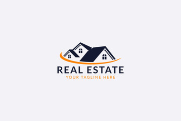 Roof Home Property Developer Real Estate Business Minimalist Logo